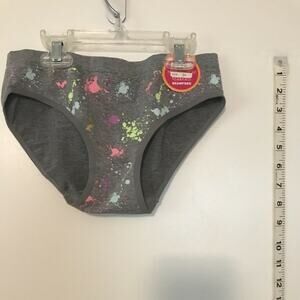 NWT Wundies Girls Kids Splatter Paint Underwear Hipster XLarge